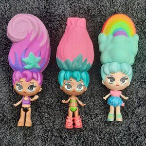 Mixed Lot of 3 Blume Flower Pot Girls Dolls 3"